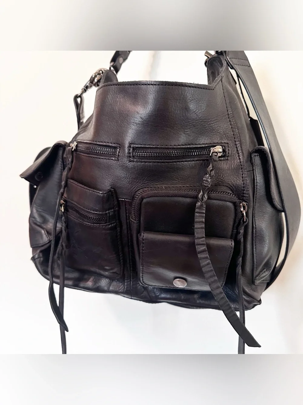 Free People We The Free Ledger Leather Bag - Picture 14 of 15